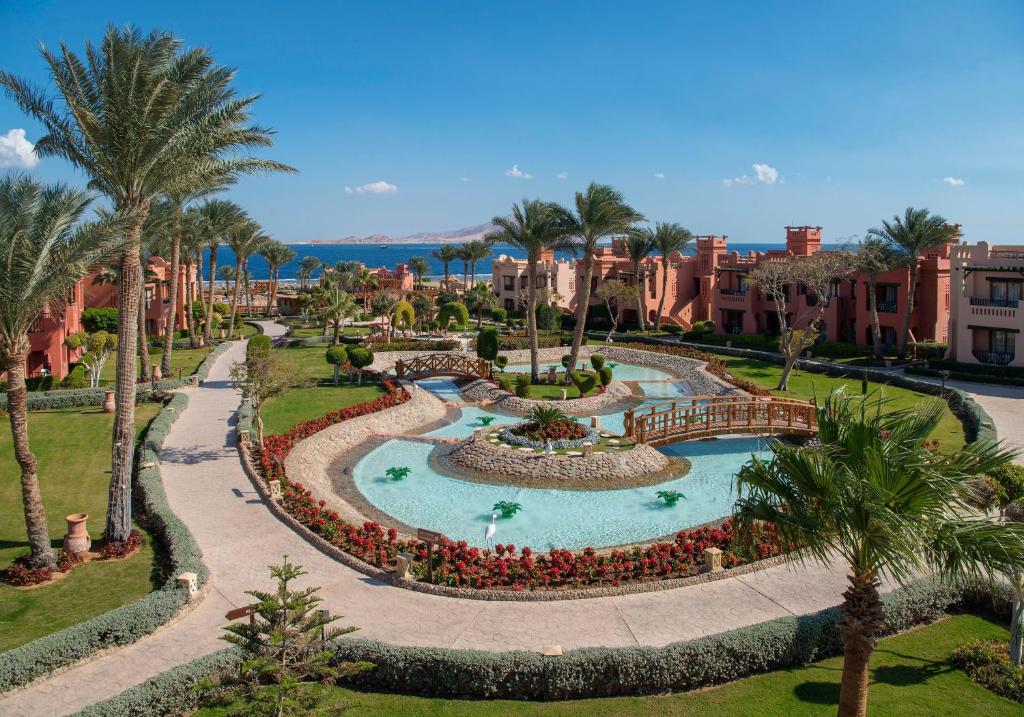 an aerial view of a resort with a swimming pool at Charmillion Sea Life Resort in Sharm El Sheikh