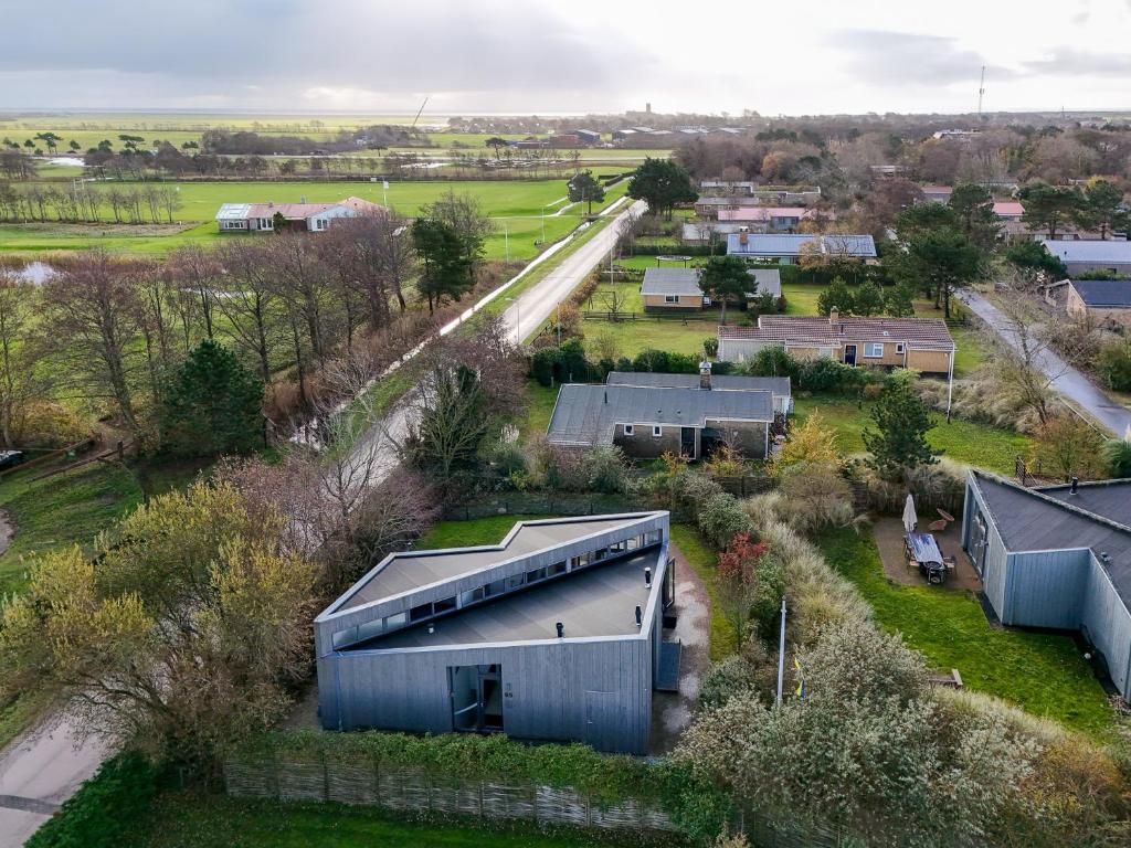 an overhead view of a house in a village at Knookborst in Hollum