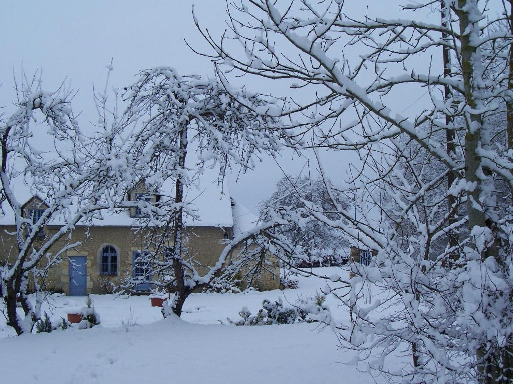 Maison d'Hôtes Les Après v zimě