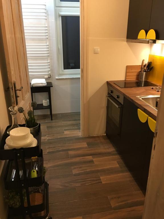 Kuchyňa alebo kuchynka v ubytovaní Apartamenty Przy Plaży