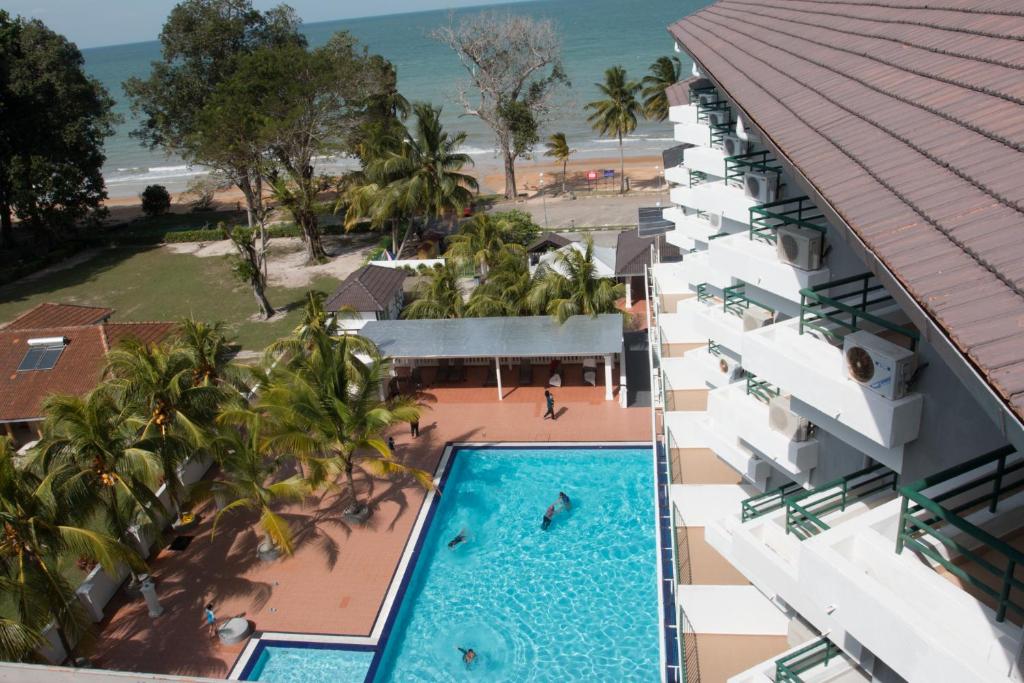 Bazén v ubytování Akar Beach Resort nebo v jeho okolí