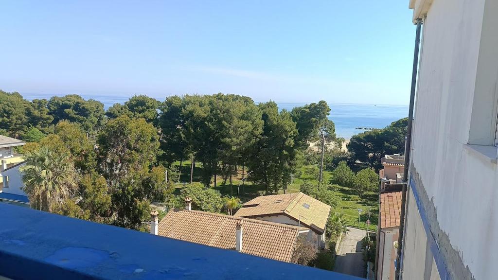 a view of a city from a balcony of a building at Il respiro del mare in Montesilvano