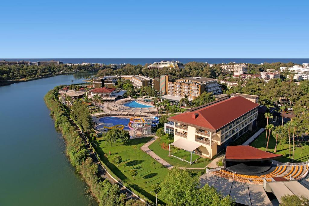 an aerial view of a resort next to a river at Marvida Family Eco - Ultra All Inclusive & Kids Concept in Side