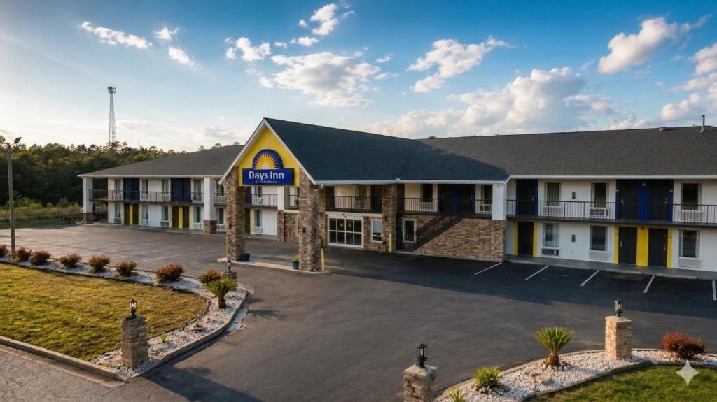 a rendering of the front of a hotel at Days Inn by Wyndham Newberry South Carolina in Newberry