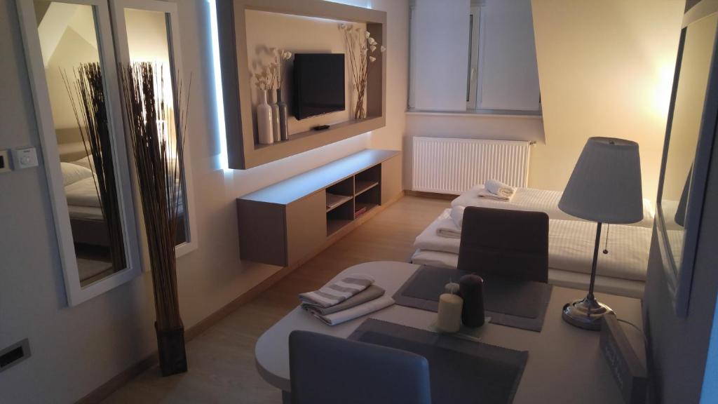 Televízia a/alebo spoločenská miestnosť v ubytovaní D&G Apartments Zagreb