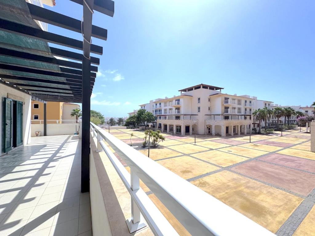 a view from the balcony of a building at Vozinha Residence in Prainha