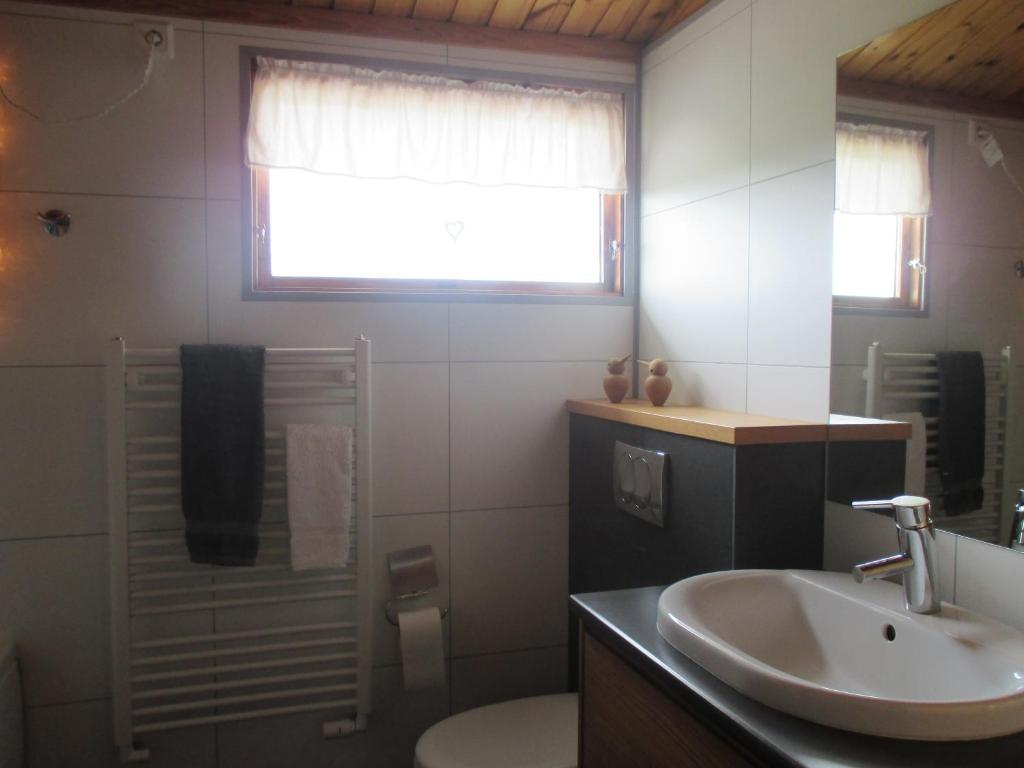 Koupelna v ubytování Grímsstaðir Guesthouse