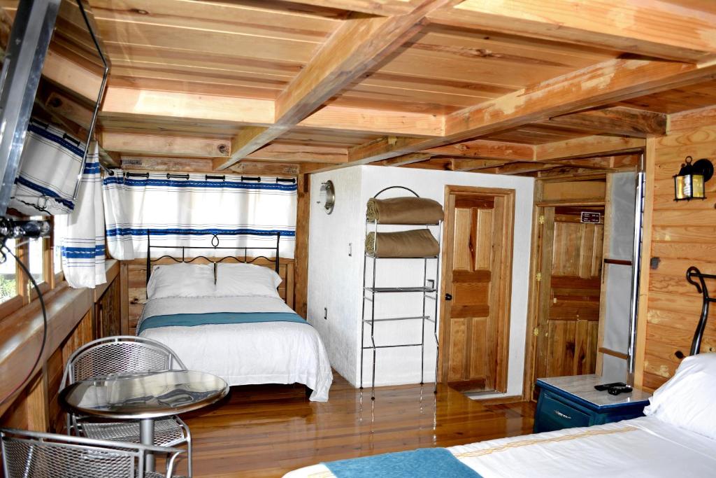 Postel nebo postele na pokoji v ubytování Cabañas el Chalet