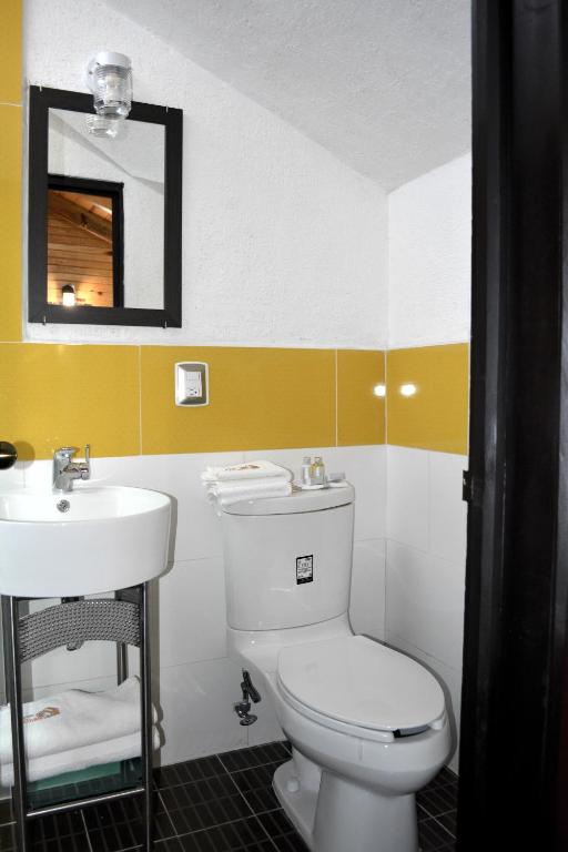 Koupelna v ubytování Cabañas el Chalet
