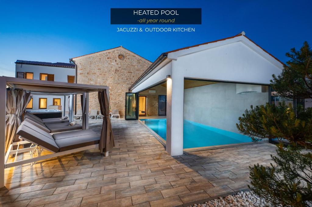 a rendering of a villa with a swimming pool at Villa Sofija in Vodnjan