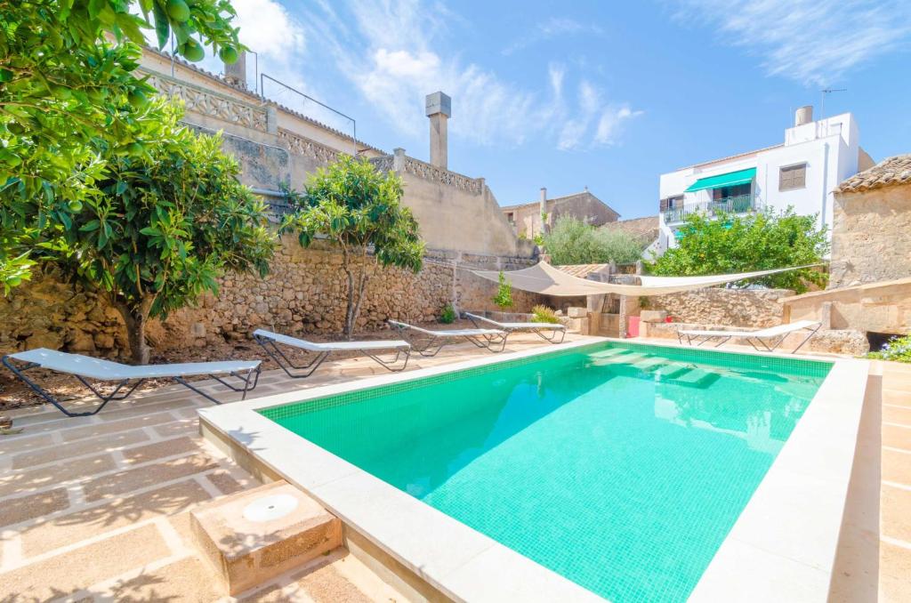 an image of a swimming pool in a villa at Can Romaguera in Algaida
