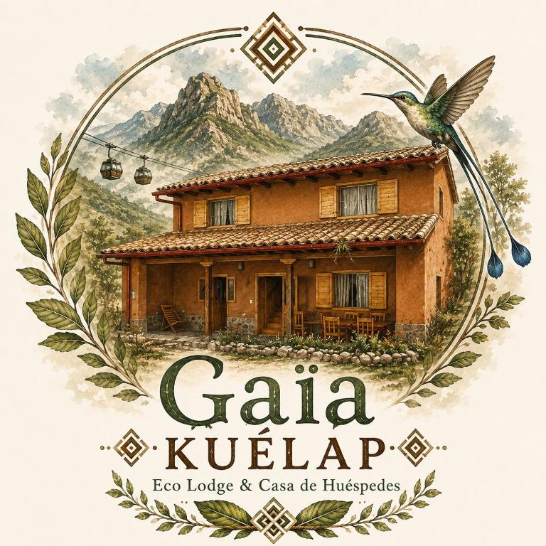 a book cover of a house with a bird at GAIA kuelap in Nuevo Tingo