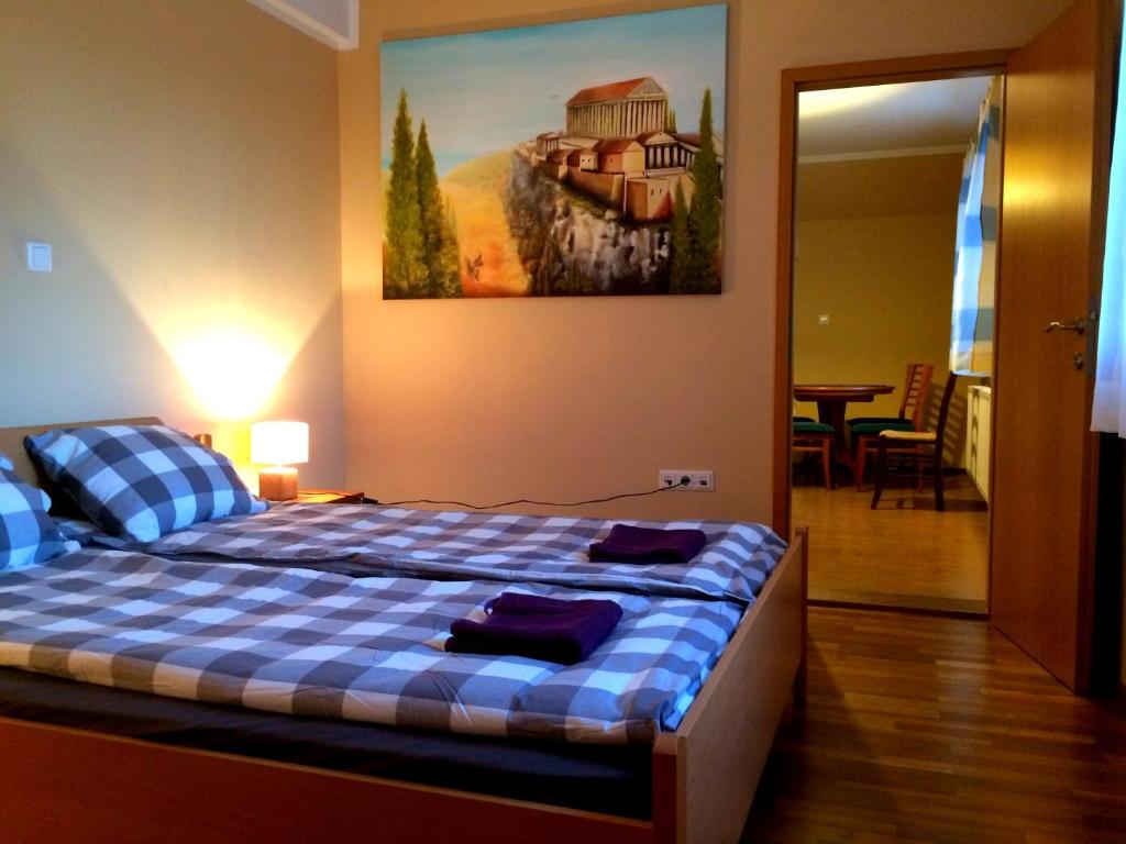 Postel nebo postele na pokoji v ubytování Apartment and rooms Maraton