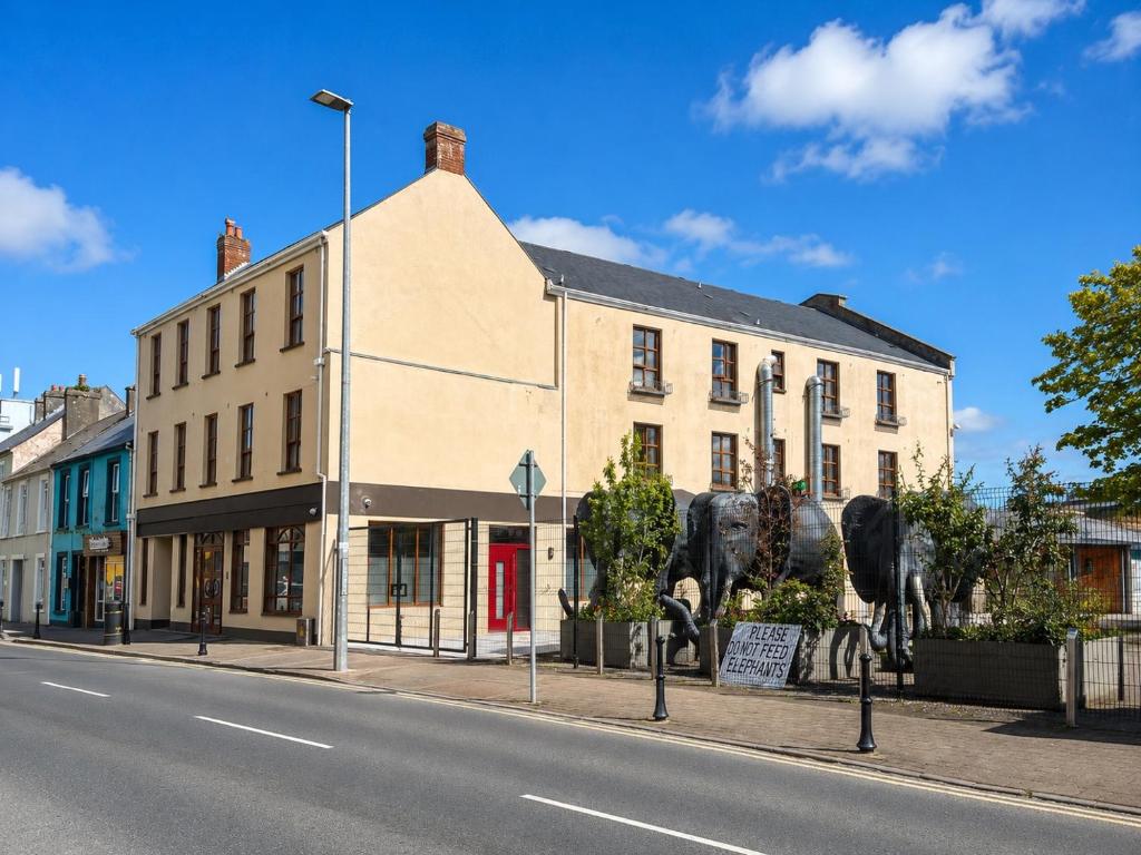 a building on the side of a street at Blue Water House in Bundoran
