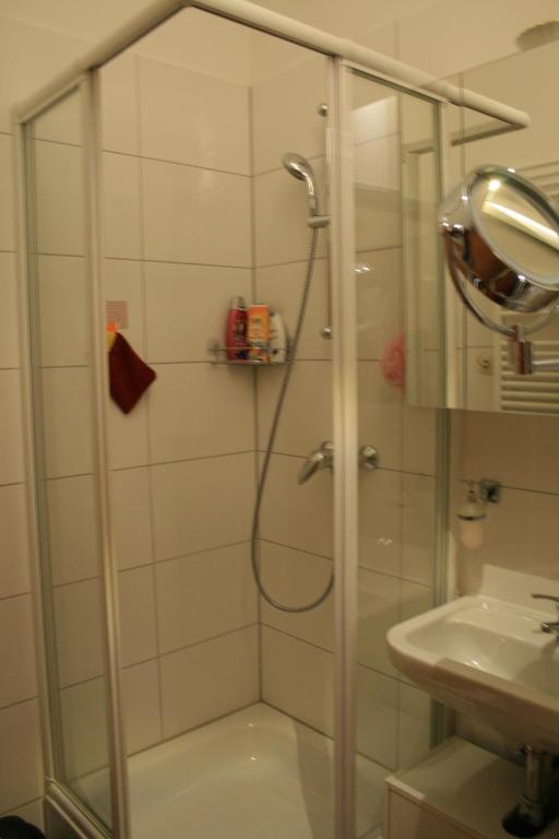 Koupelna v ubytování Das Hanse Quartier