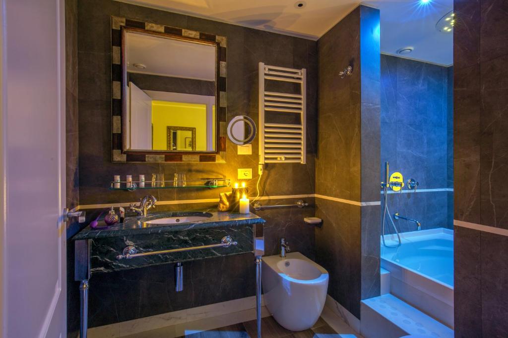 Koupelna v ubytování Hotel Monte Cenci