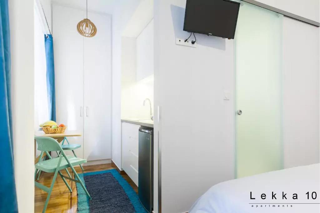 Posteľ alebo postele v izbe v ubytovaní Lekka 10 Apartments