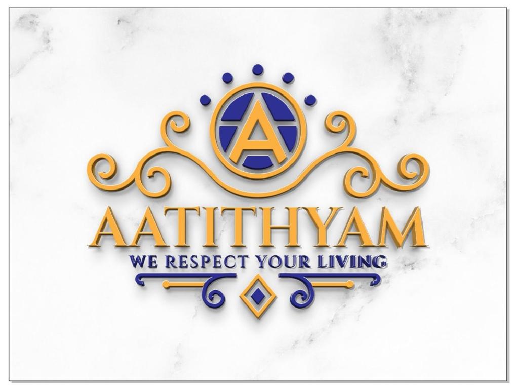 a logo for aathrin we respect your living at Hotel Atithyam in Solan