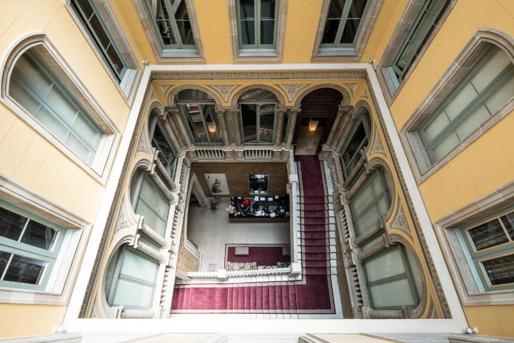 a view from the inside of a building at Catalonia Portal de l'Angel in Barcelona