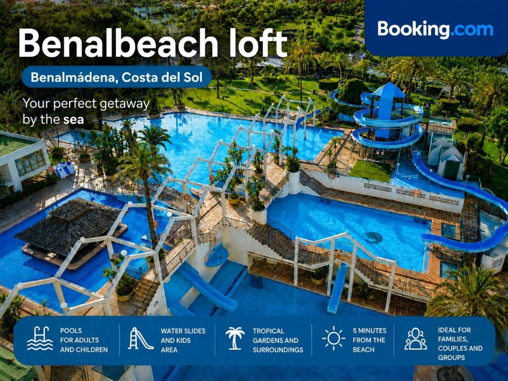 an image of a pool at a water park at Benalbeach loft in Benalmádena
