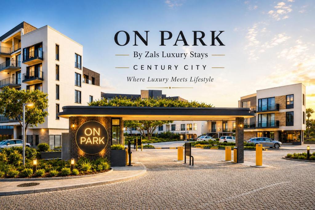 a poster for an on park apartment complex at On Park Luxury One Bed & Bath- in Cape Town