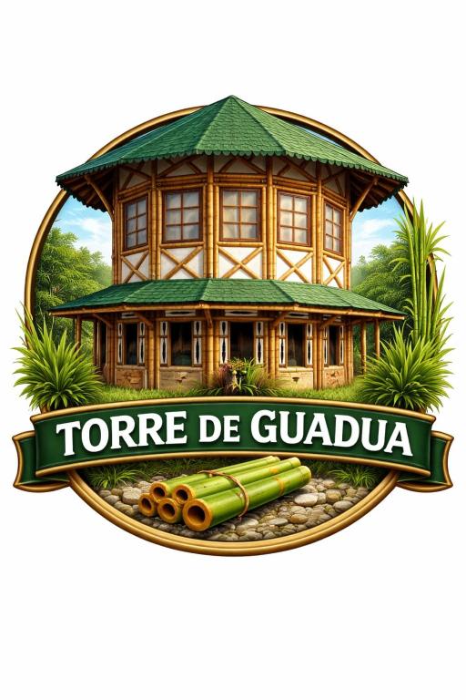 a rendering of a house with a green roof at Torre de Guadua in Medellín