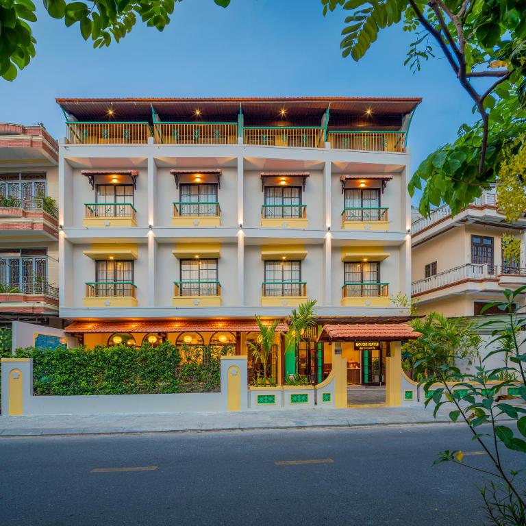 an exterior view of the hotel at BACKHOME BOUTIQUE Old Town Hoi An in Hoi An
