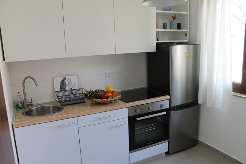 Kuchyňa alebo kuchynka v ubytovaní Apartments Dina