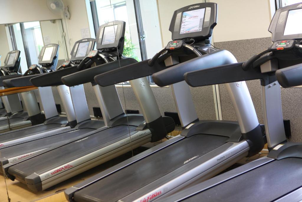 Fitness centrum a/nebo fitness zařízení v ubytování International Resort Hotel Yurakujo