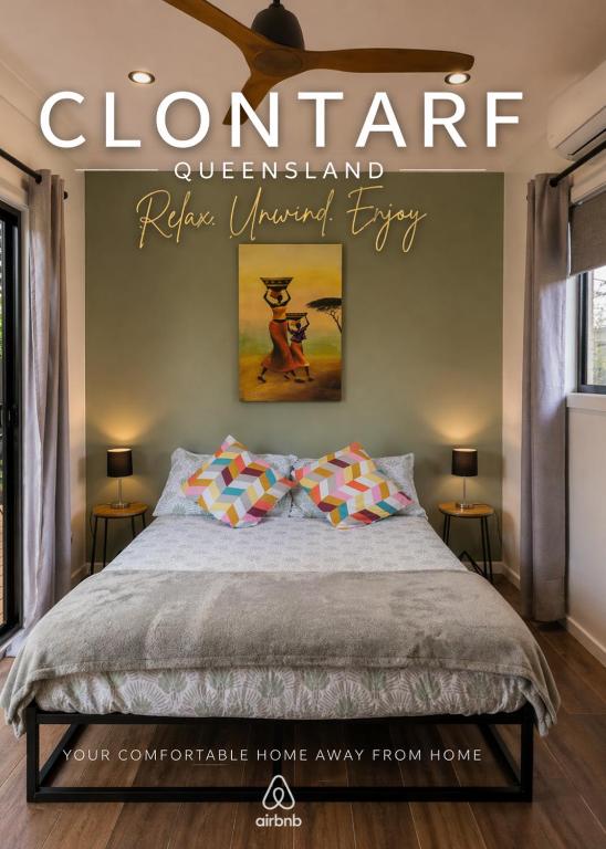 a poster for a clontarf queensland home ultrasound flyer at Sunshine cottage in Clontarf