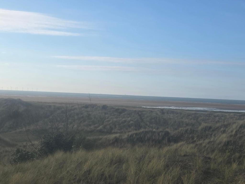 a view of a field with trees and a river at 51 Denbigh 8 berth static caravan in Prestatyn