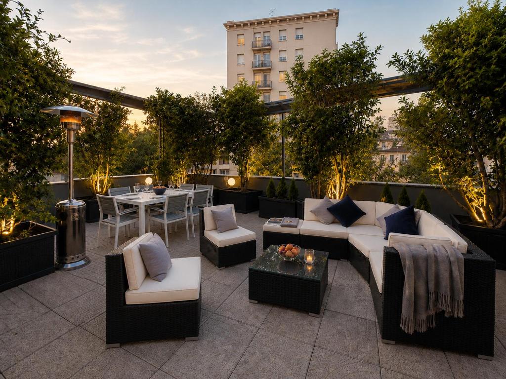 Deluxe Milano Flat Multi-Space & Private Terrace