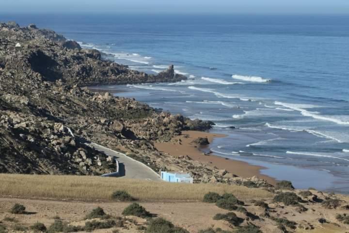 a view of a beach with the ocean at Ait Mouli Agdal Retreat in Douar Debra