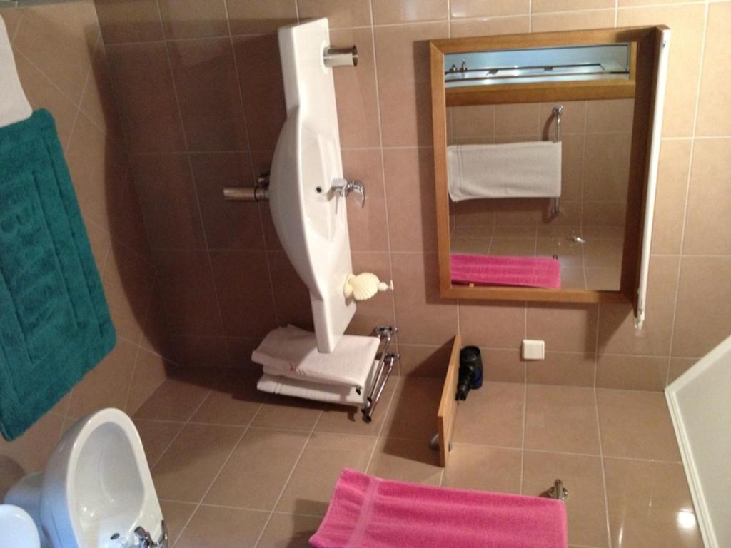 Koupelna v ubytování Molo Užeiga Inn