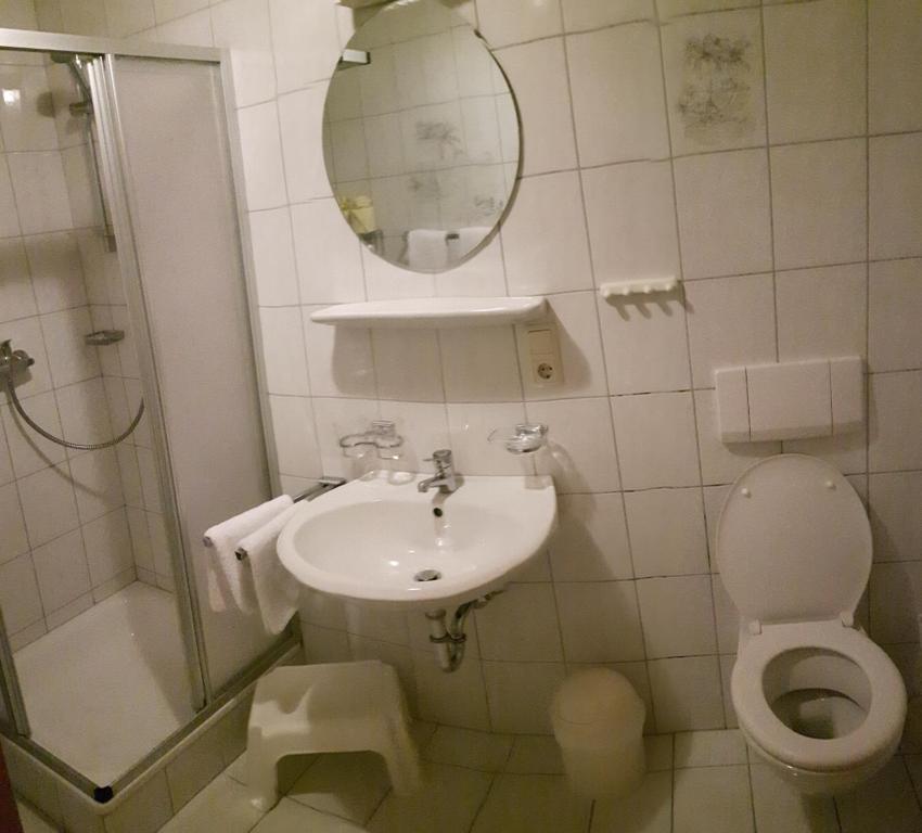 Koupelna v ubytování Apartmenthaus Immler