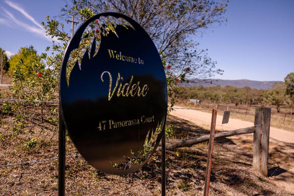 a sign that says villeille at patriarchy court at 'Videre' in Rylstone