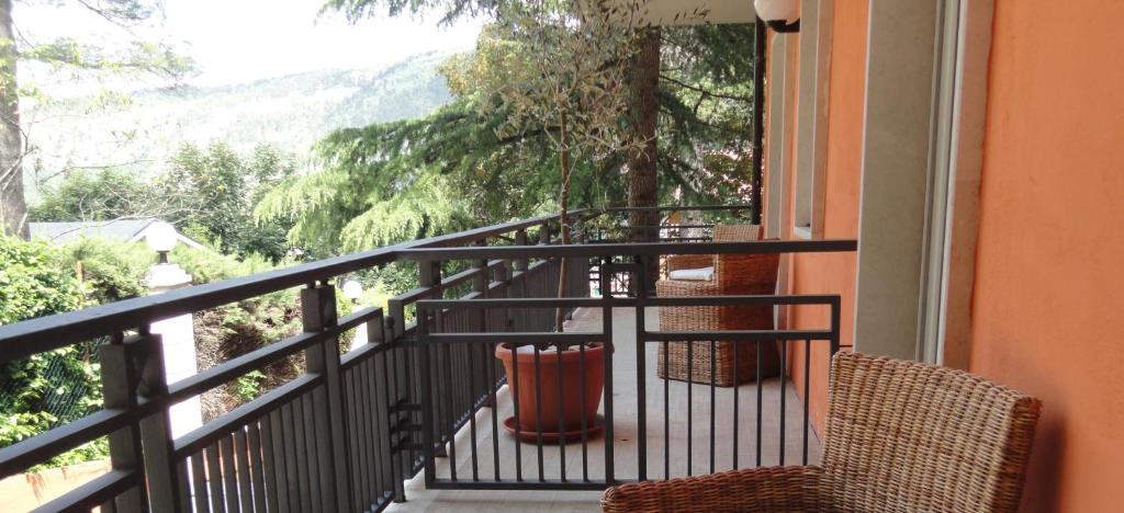 Balkon lub taras w obiekcie Hotel Arimannia