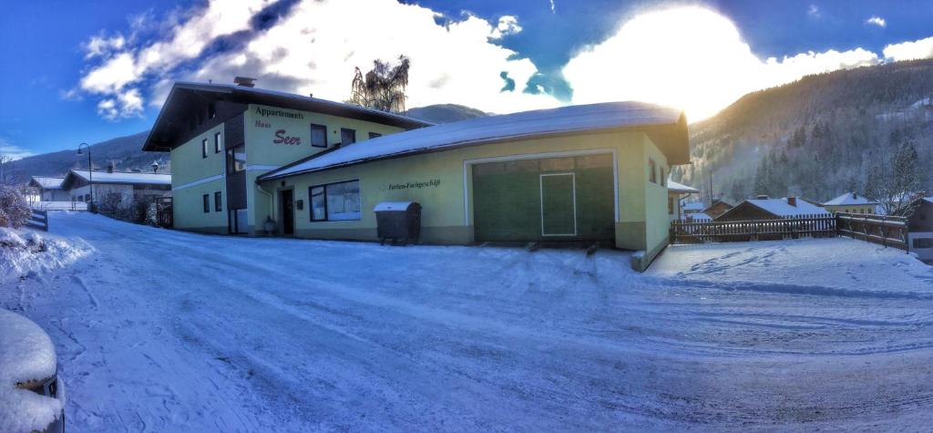 Appartement Haus Seer v zimě