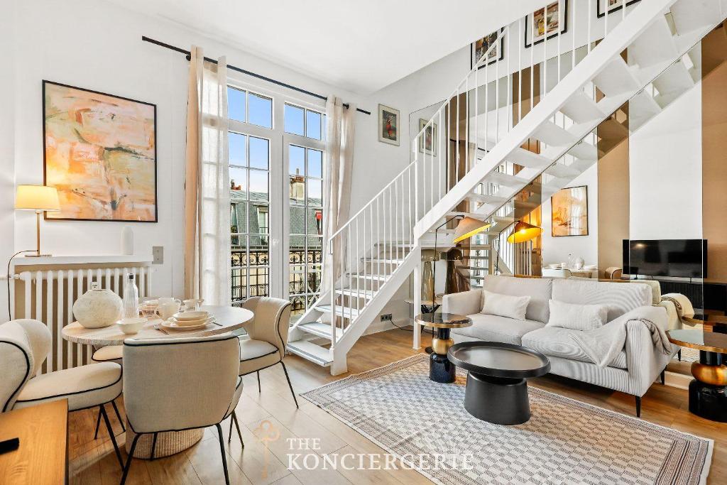 Duplex luxueux et elegant vue Tour Eiffel