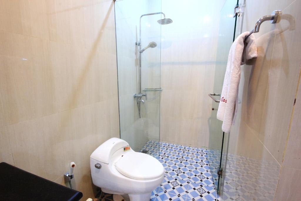 Koupelna v ubytování Letos Kubu Homestay