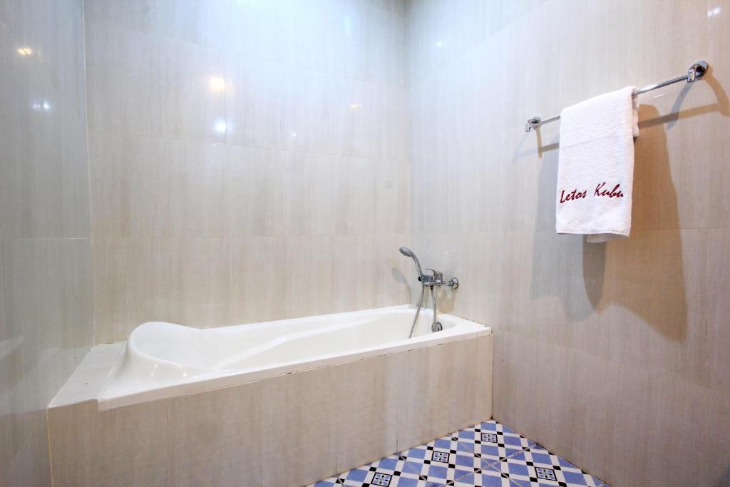 Koupelna v ubytování Letos Kubu Homestay