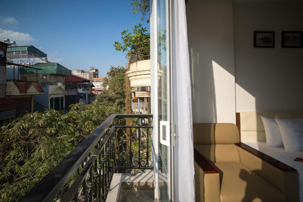 Balkón nebo terasa v ubytování Dream Central Hotel & Spa - Hanoi Old Quarter