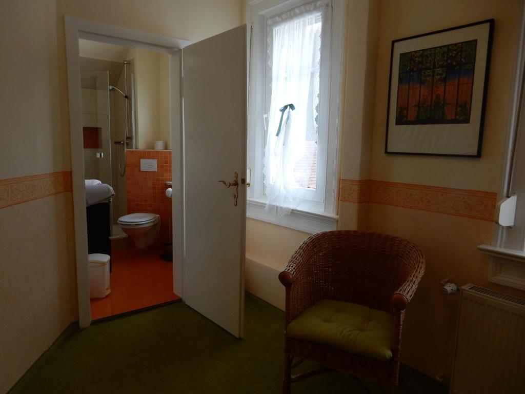 Postel nebo postele na pokoji v ubytování Pension Waldesblick
