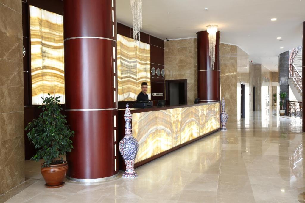 Vstupní hala nebo recepce v ubytování Safa Sorgun Thermal Hotel
