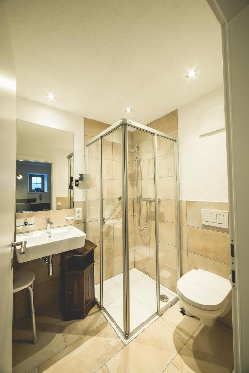 Koupelna v ubytování Schneggnheisl - Appartement