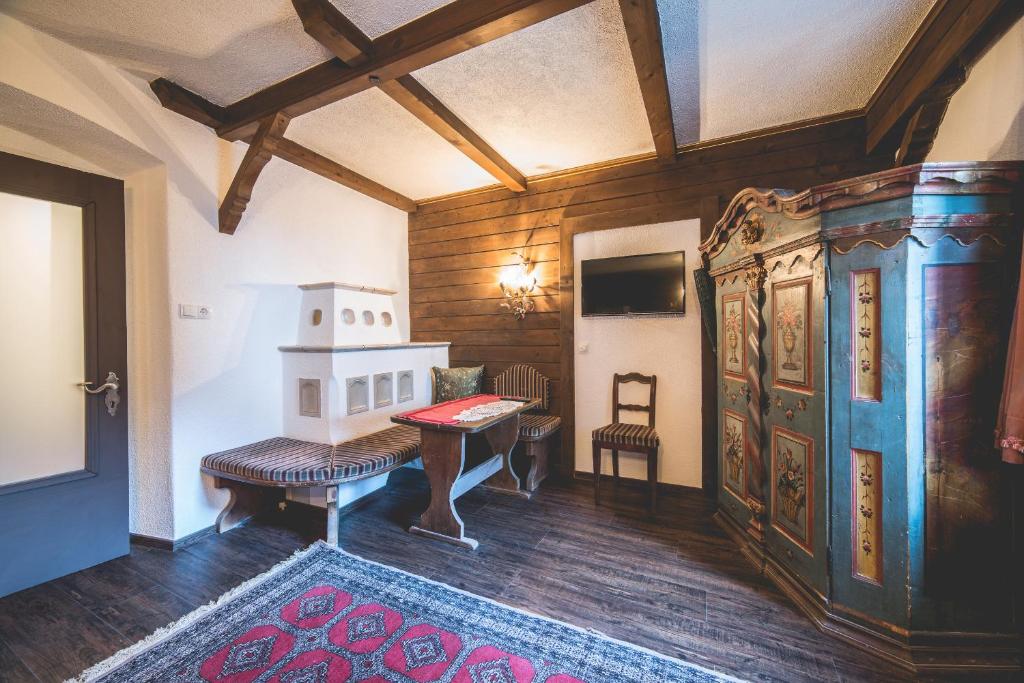 Posezení v ubytování Schneggnheisl - Appartement