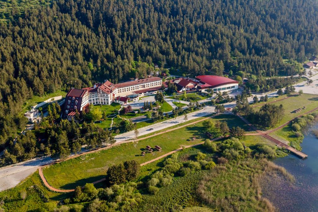 A bird's-eye view of Abant Palace Hotel