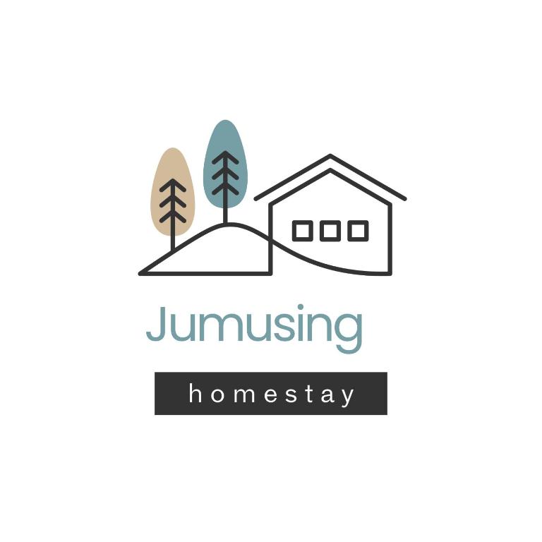 a house and trees logo template at Jumusing homestay in Rupa