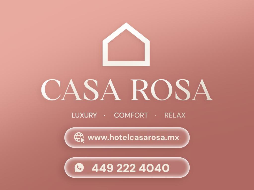 ein Screenshot eines Casa Rossa-Logos in der Unterkunft Casa RoSa in Aguascalientes