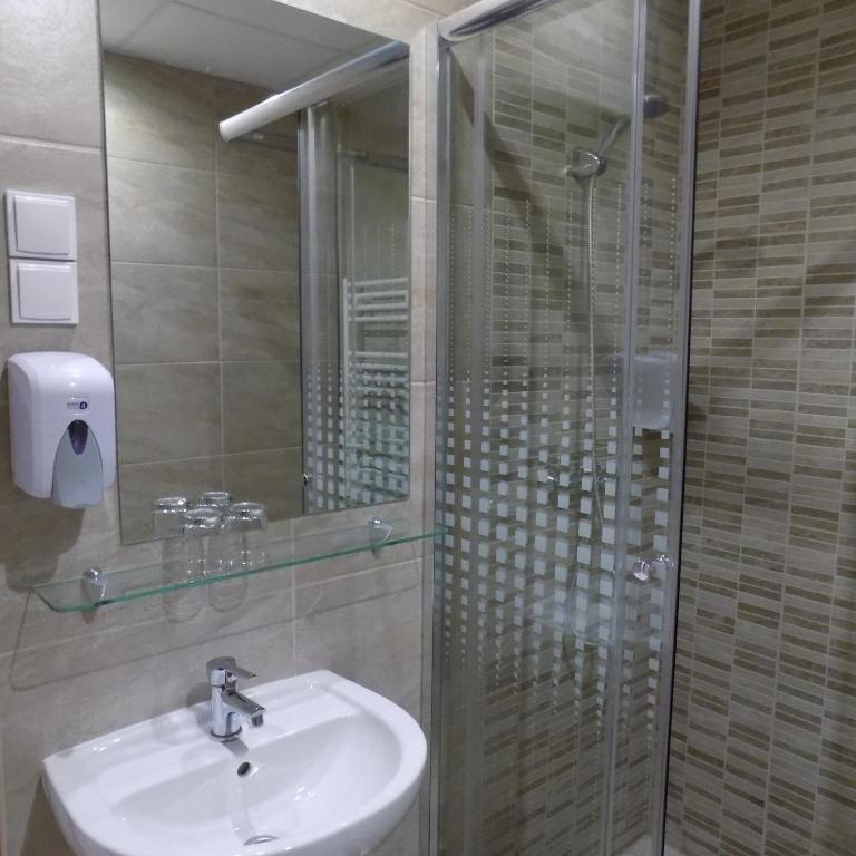 Koupelna v ubytování Fortuna Hotel